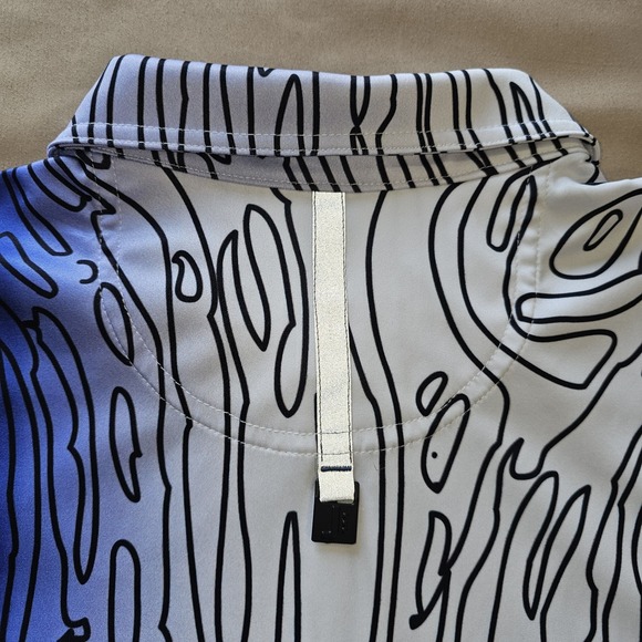 Jamie Sadock Polo Shirt Mens Large Black White Performance Casual Golf Stretch - Picture 11 of 14